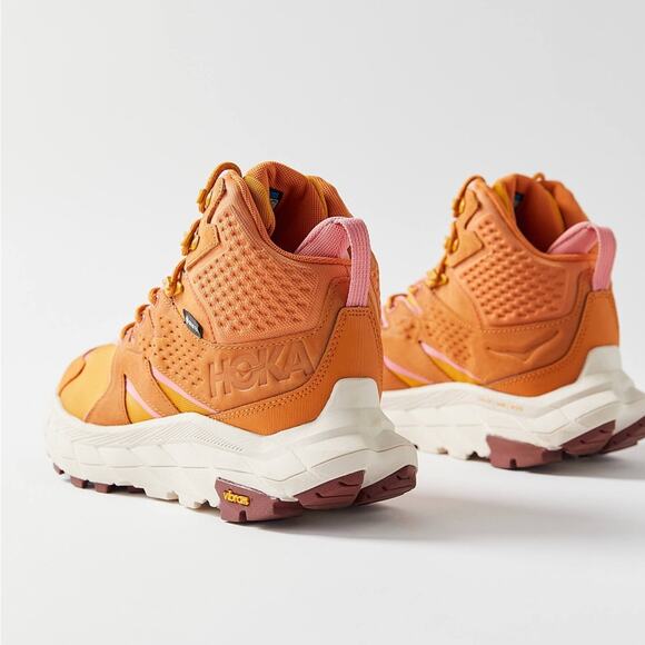 Hoka Orange and Pink Athletic Shoes - Picture 3 of 9